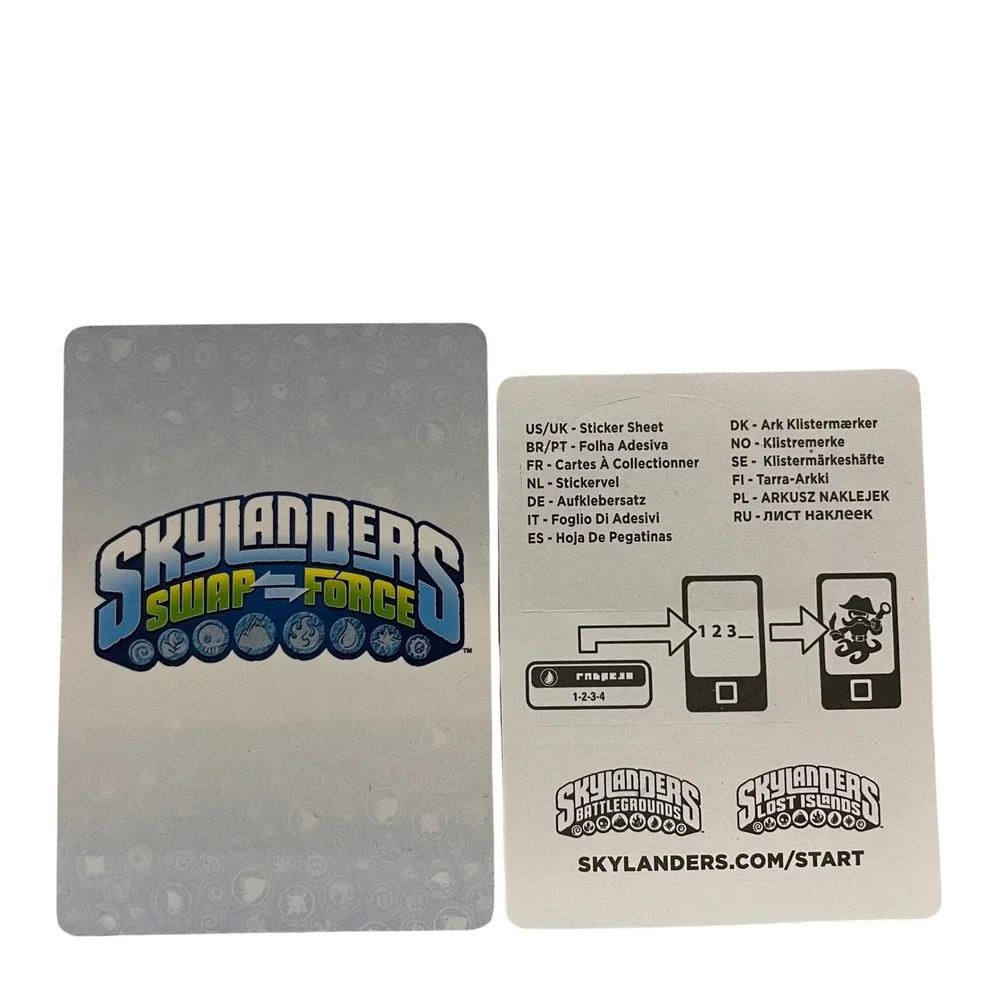 Skylanders Swap Force Night Shift Figure w/‎ Card + Sticker Swappable Magnetic